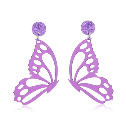 Vacation Butterfly Arylic Hollow Out Women's Drop Earrings