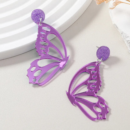 Vacation Butterfly Arylic Hollow Out Women's Drop Earrings