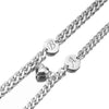 Vacation Classic Style Customization Laser Engraving Solid Color Titanium Steel Cuban Link Chain Curb Chain Bracelets In Bulk