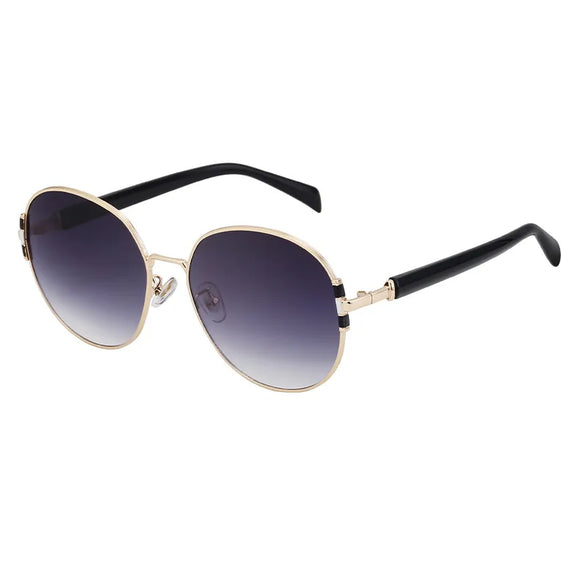Vacation Classic Style Solid Color Pc Round Frame Full Frame Women'S Sunglasses