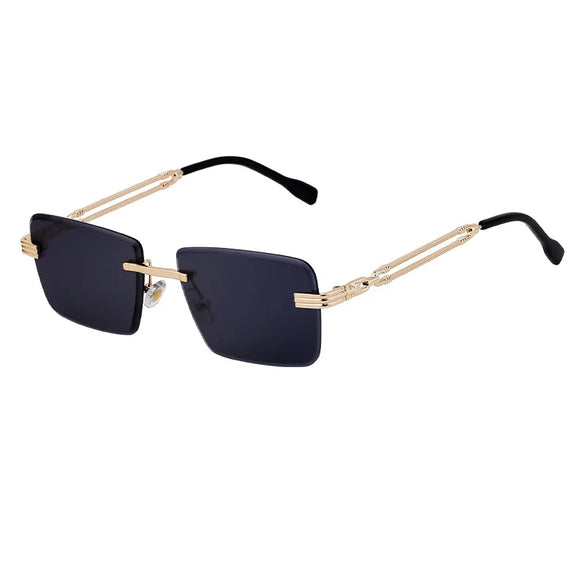 Vacation Classic Style Solid Color Pc Square Frameless Men'S Sunglasses