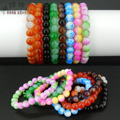 Vacation Color Block Glass Women's Bracelets 1 Piece