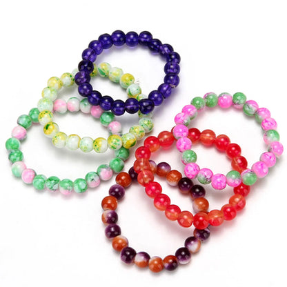 Vacation Color Block Glass Women's Bracelets 1 Piece