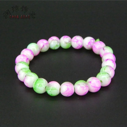 Vacation Color Block Glass Women's Bracelets 1 Piece