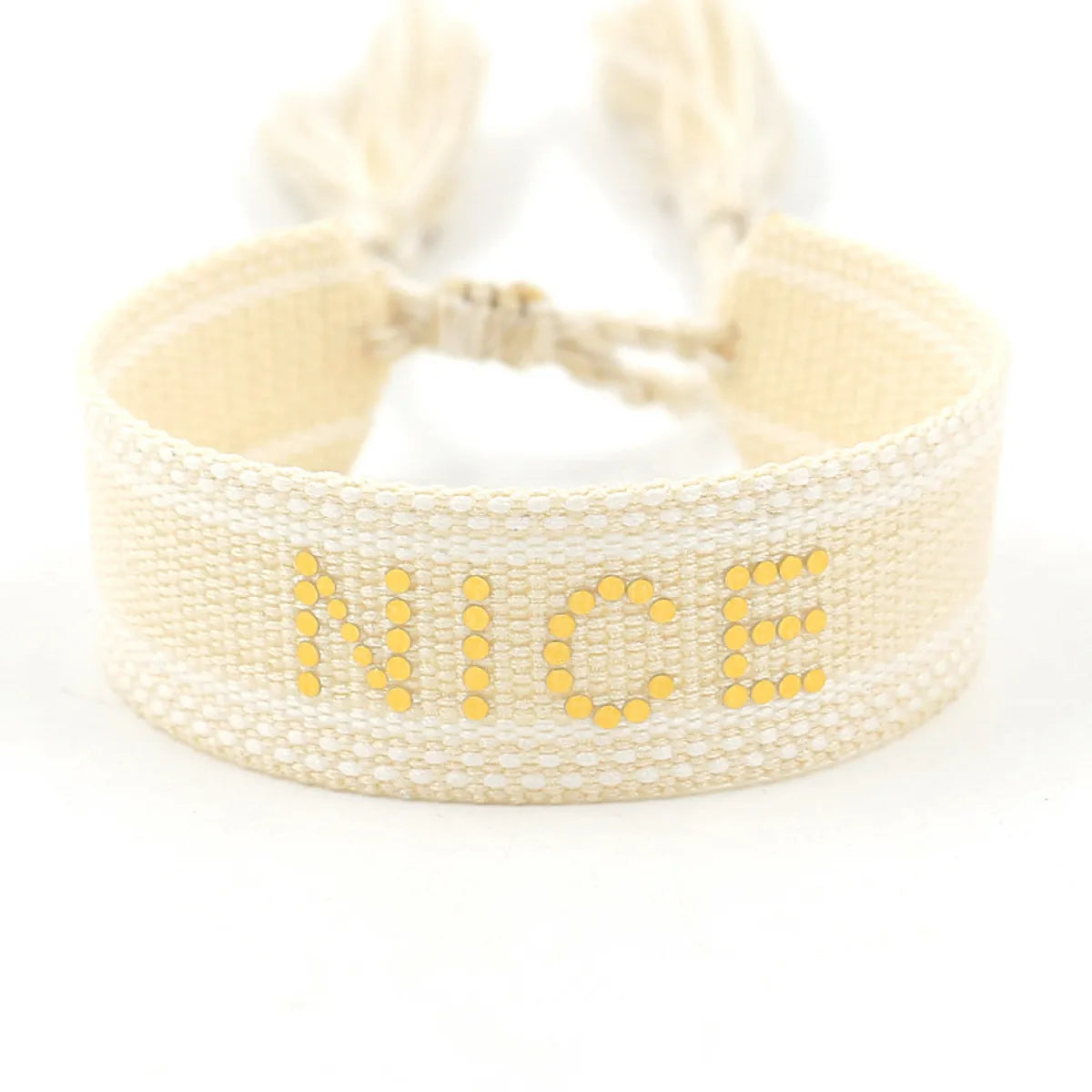 Vacation Ethnic Style Letter Polyester Wholesale Bracelets