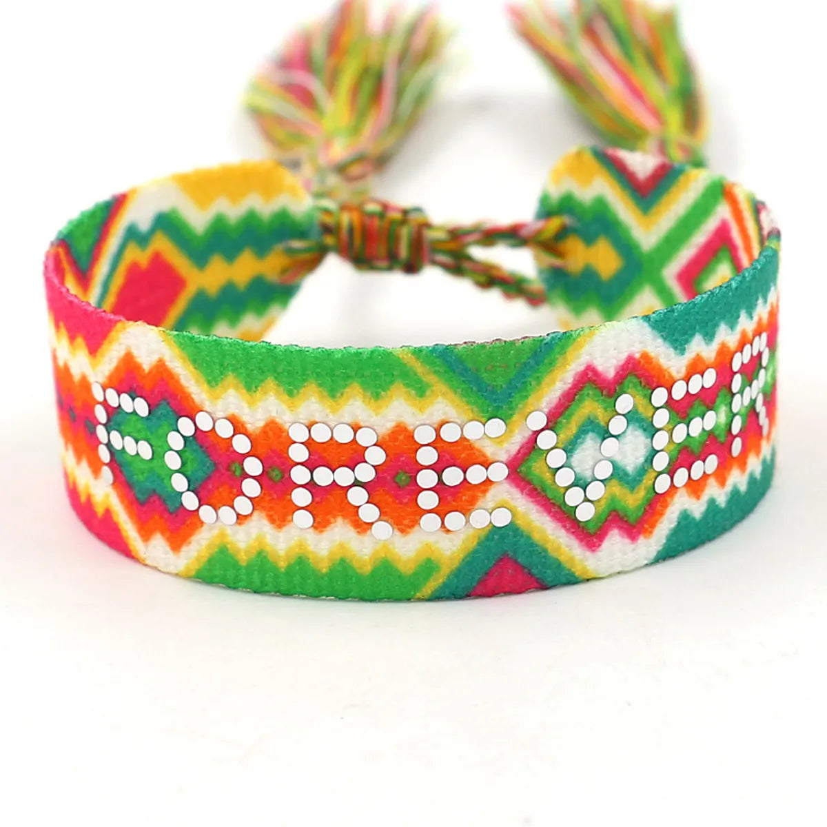 Vacation Ethnic Style Letter Polyester Wholesale Bracelets