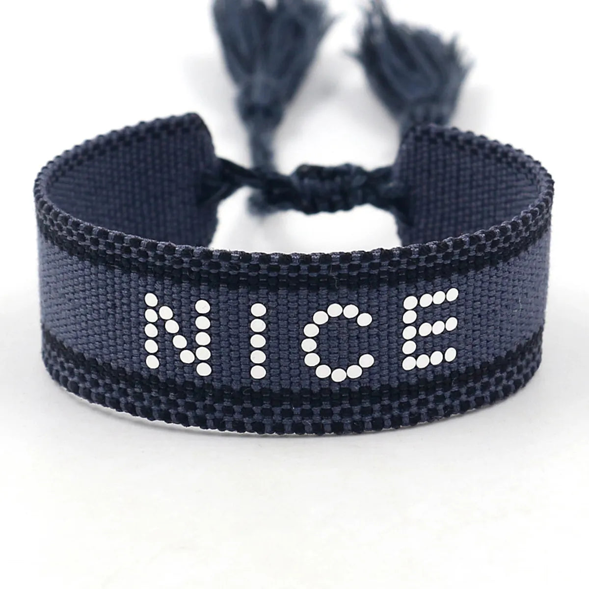 Vacation Ethnic Style Letter Polyester Wholesale Bracelets