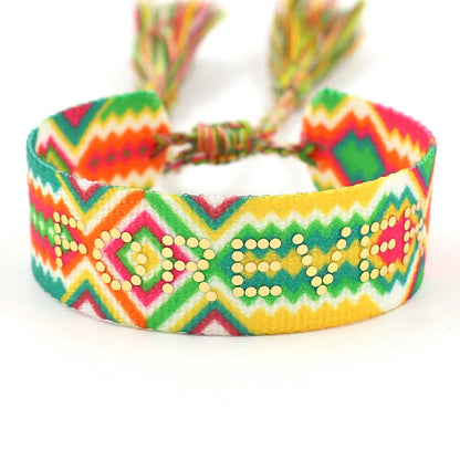 Vacation Ethnic Style Letter Polyester Wholesale Bracelets