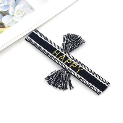 Vacation Ethnic Style Letter Polyester Wholesale Bracelets