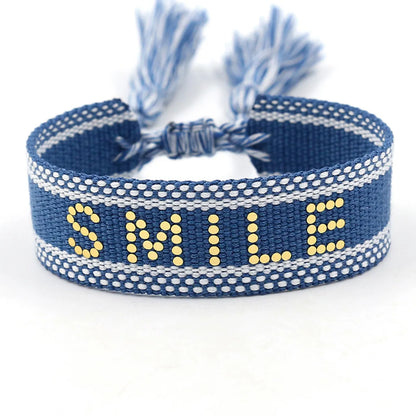 Vacation Ethnic Style Letter Polyester Wholesale Bracelets