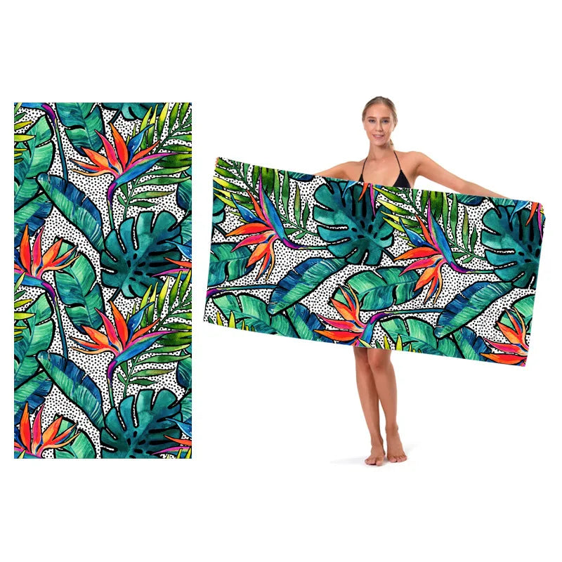 Vacation Fruit Flower Argyle Beach Towels