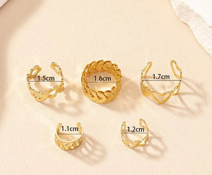 Vacation Heart Shape Flower Alloy Plating Gold Plated Women's Toe Rings