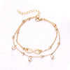 Vacation Infinity Alloy Copper Women'S Anklet