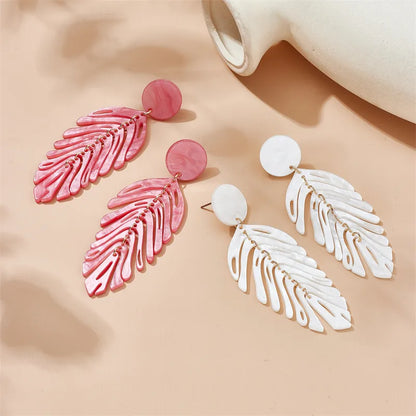 Vacation Leaves Arylic Women'S Drop Earrings