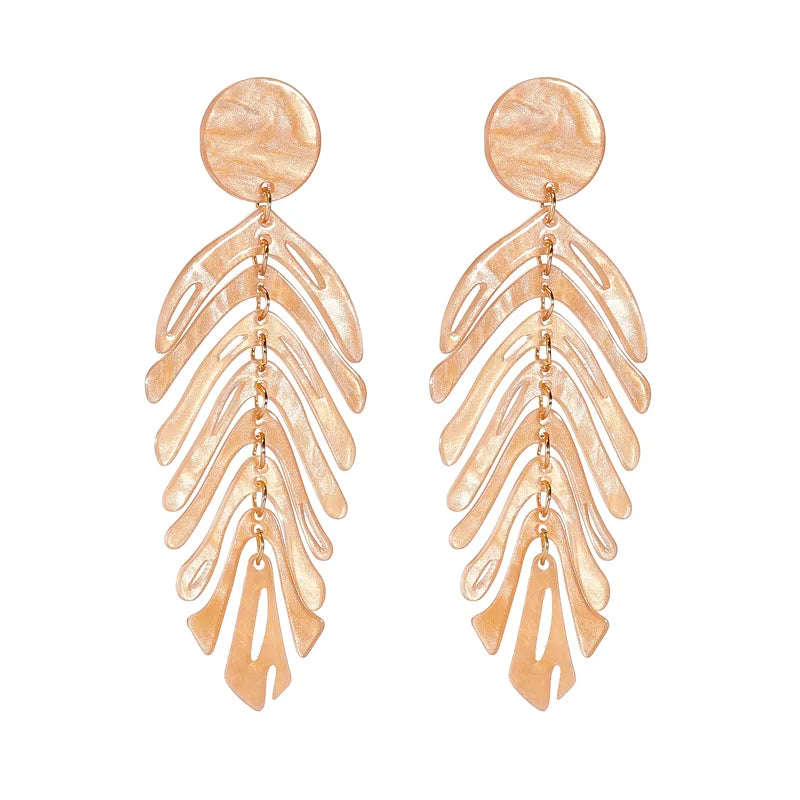 Vacation Leaves Arylic Women'S Drop Earrings