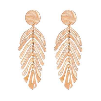 Vacation Leaves Arylic Women'S Drop Earrings