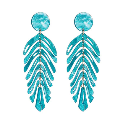 Vacation Leaves Arylic Women'S Drop Earrings