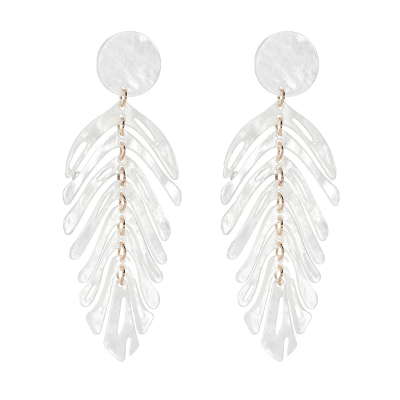 Vacation Leaves Arylic Women'S Drop Earrings