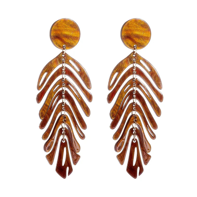 Vacation Leaves Arylic Women'S Drop Earrings