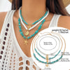 Vacation Marine Style Tortoise Starfish Alloy Seed Bead Soft Clay Plating Women'S Jewelry Set