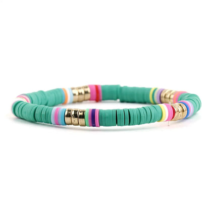 Vacation Multicolor Alloy Soft Clay Wholesale Bracelets