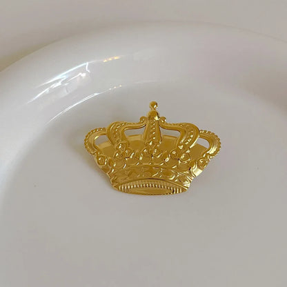 Vacation Roman Style Crown Alloy Unisex Brooches 1 Piece