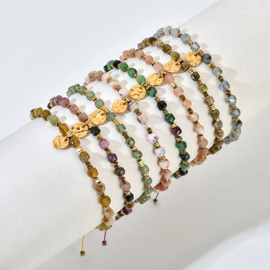 Vacation Round Stone Beaded Women's Bracelets