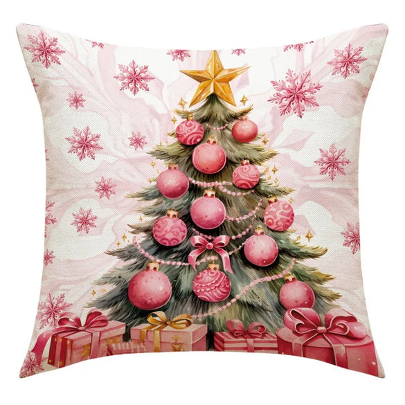 Vacation Santa Claus Linen Pillow Cases