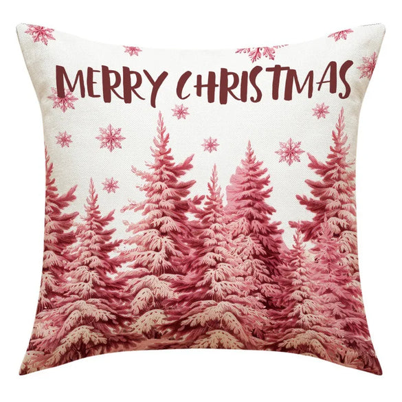 Vacation Santa Claus Linen Pillow Cases