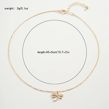 Vacation Simple Style Classic Style Dragonfly Gold Plated Zinc Alloy Wholesale Necklace