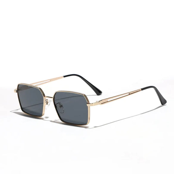 Vacation Simple Style Color Block Ac Square Full Frame Women'S Sunglasses