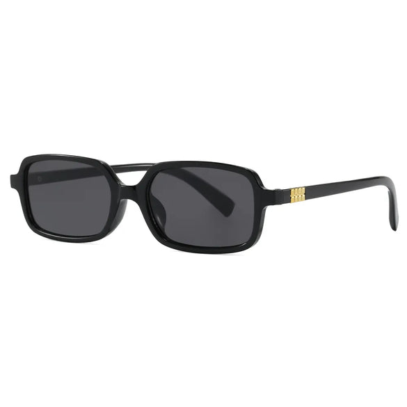 Vacation Simple Style Color Block Ac Square Full Frame Women'S Sunglasses