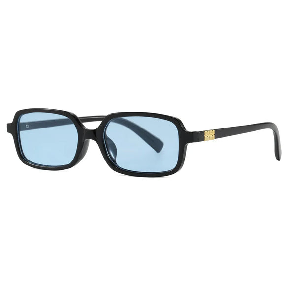 Vacation Simple Style Color Block Ac Square Full Frame Women'S Sunglasses