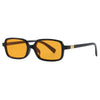 Vacation Simple Style Color Block Ac Square Full Frame Women'S Sunglasses