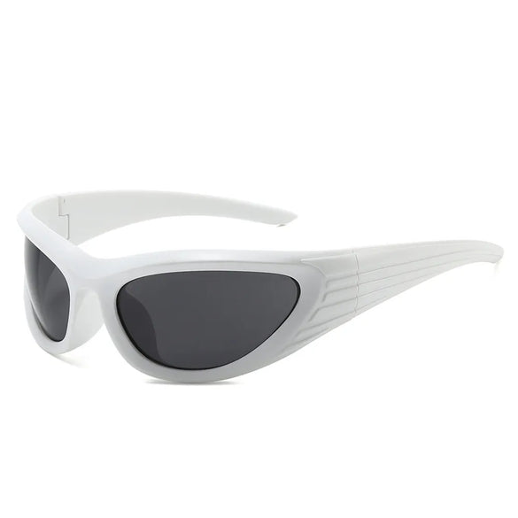 Vacation Simple Style Color Block Pc Special-Shaped Mirror Full Frame Women'S Sunglasses