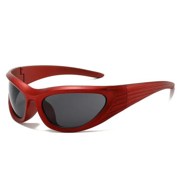 Vacation Simple Style Color Block Pc Special-Shaped Mirror Full Frame Women'S Sunglasses