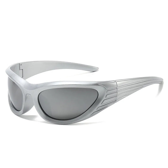 Vacation Simple Style Color Block Pc Special-Shaped Mirror Full Frame Women'S Sunglasses