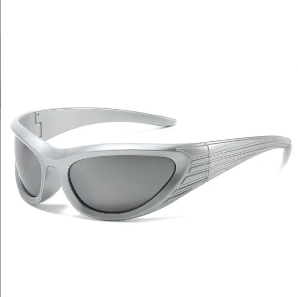 Vacation Simple Style Color Block Pc Special-Shaped Mirror Full Frame Women'S Sunglasses