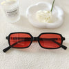 Vacation Simple Style Color Block Resin Square Full Frame Women'S Sunglasses