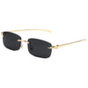 Vacation Simple Style Solid Color Pc Square Frameless Women'S Sunglasses