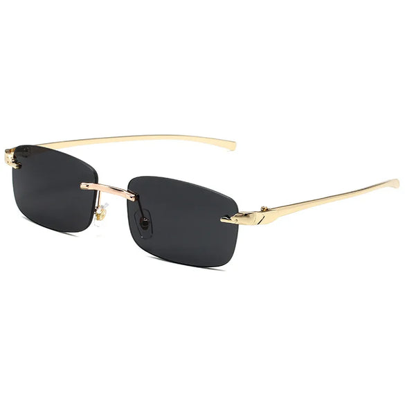 Vacation Simple Style Solid Color Pc Square Frameless Women'S Sunglasses