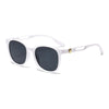 Vacation Simple Style Solid Color Pc Square Full Frame Women'S Sunglasses
