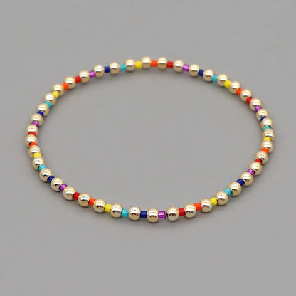 Vacation Solid Color Seed Bead Beaded Women'S Bracelets