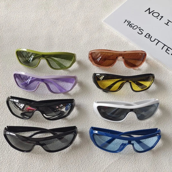 Vacation Sports Oval Pc Toad Glasses Avaitor Full Frame Women'S Sunglasses