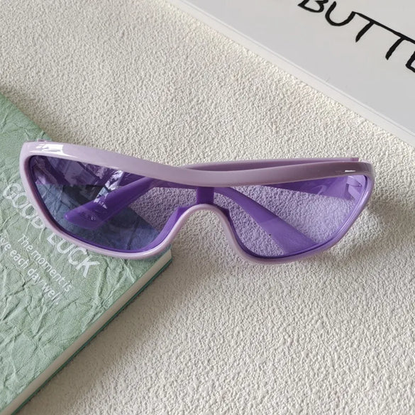 Vacation Sports Oval Pc Toad Glasses Avaitor Full Frame Women'S Sunglasses