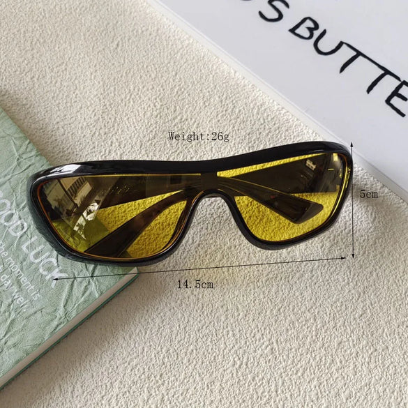 Vacation Sports Oval Pc Toad Glasses Avaitor Full Frame Women'S Sunglasses