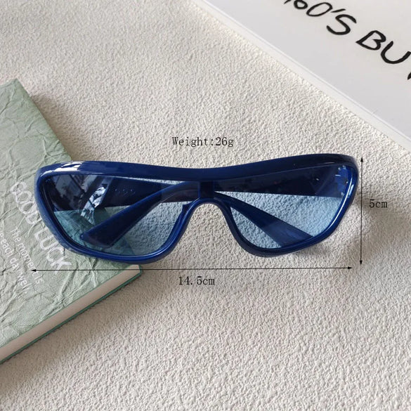 Vacation Sports Oval Pc Toad Glasses Avaitor Full Frame Women'S Sunglasses