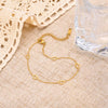 Vacation Sweet Heart Shape 304 Stainless Steel Plating 18K Gold Plated Women'S Anklet