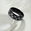 Vacuum Plating Laser Marking Stainless Steel Geometric Ring For Men