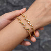 Vacuumplated Stainless Steel Bracelet For Women With Irregular Zircon Design And Understated Luxury Style